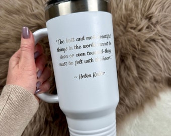 Personalized Travel Tumbler 40 oz - Customizable Insulated Cup, Custom Engraved Tumblers, Coffee Tumbler, Bridesmaids Gift, Mothers Day Gift