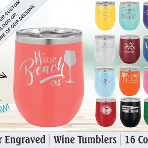 Personalized Wine Tumbler For Fun In The Sun! ☀️