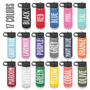 Personalized Water Bottle With Straw Custom Water Bottle Laser Engraved ...