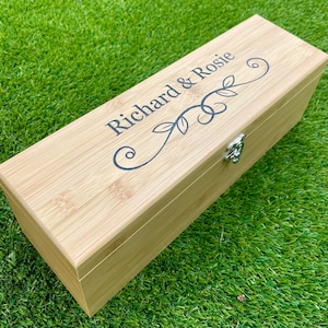 Custom Wine Box, Wine Accessories, Wedding Gift for Couples, Wine Gift Box Wedding, Wooden Wine Box, Personalized Wine Box Anniversary