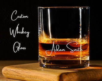 Copos de uísque personalizados, copos de bourbon personalizados, presente personalizado, presentes para padrinhos, presente de uísque, presente de dia dos pais para ele, copo de uísque