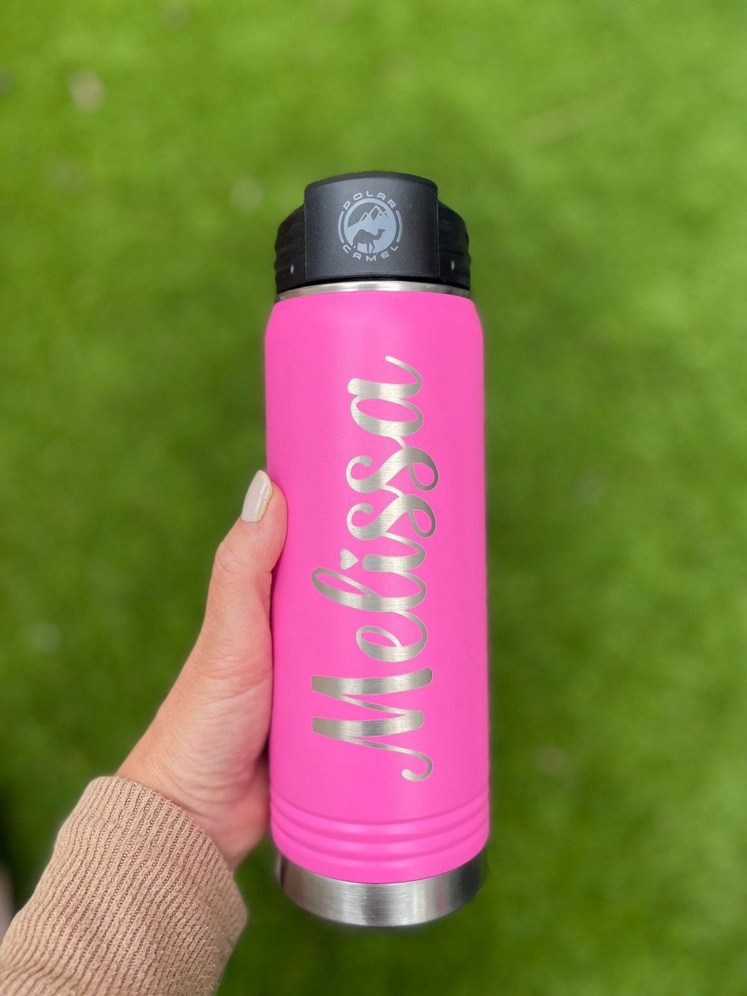 Personalized Water Bottle With Straw Custom Water Bottle Laser Engraved ...