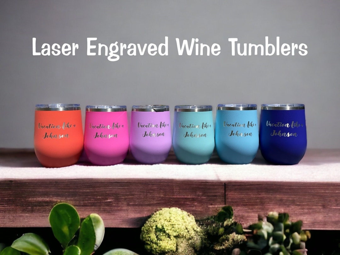 Wine Tumbler With Straw Personalized Wine Tumbler Custom Wine Tumbler ...