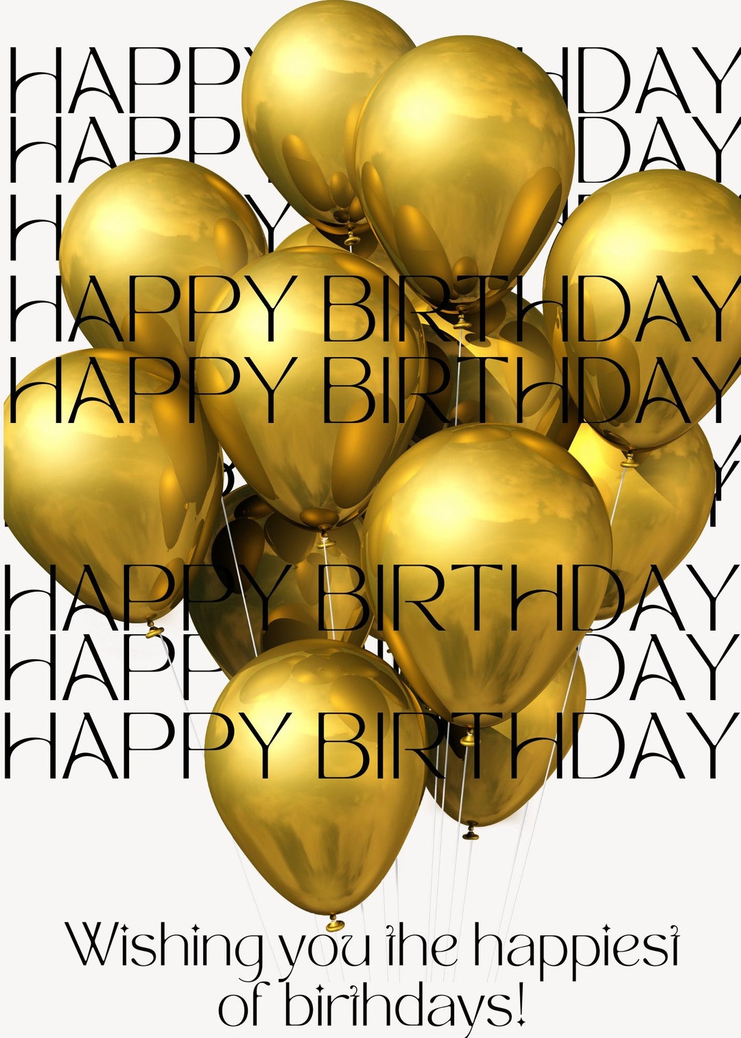 Digital Birthday Greeting Card Instant Download Electronic Card Video