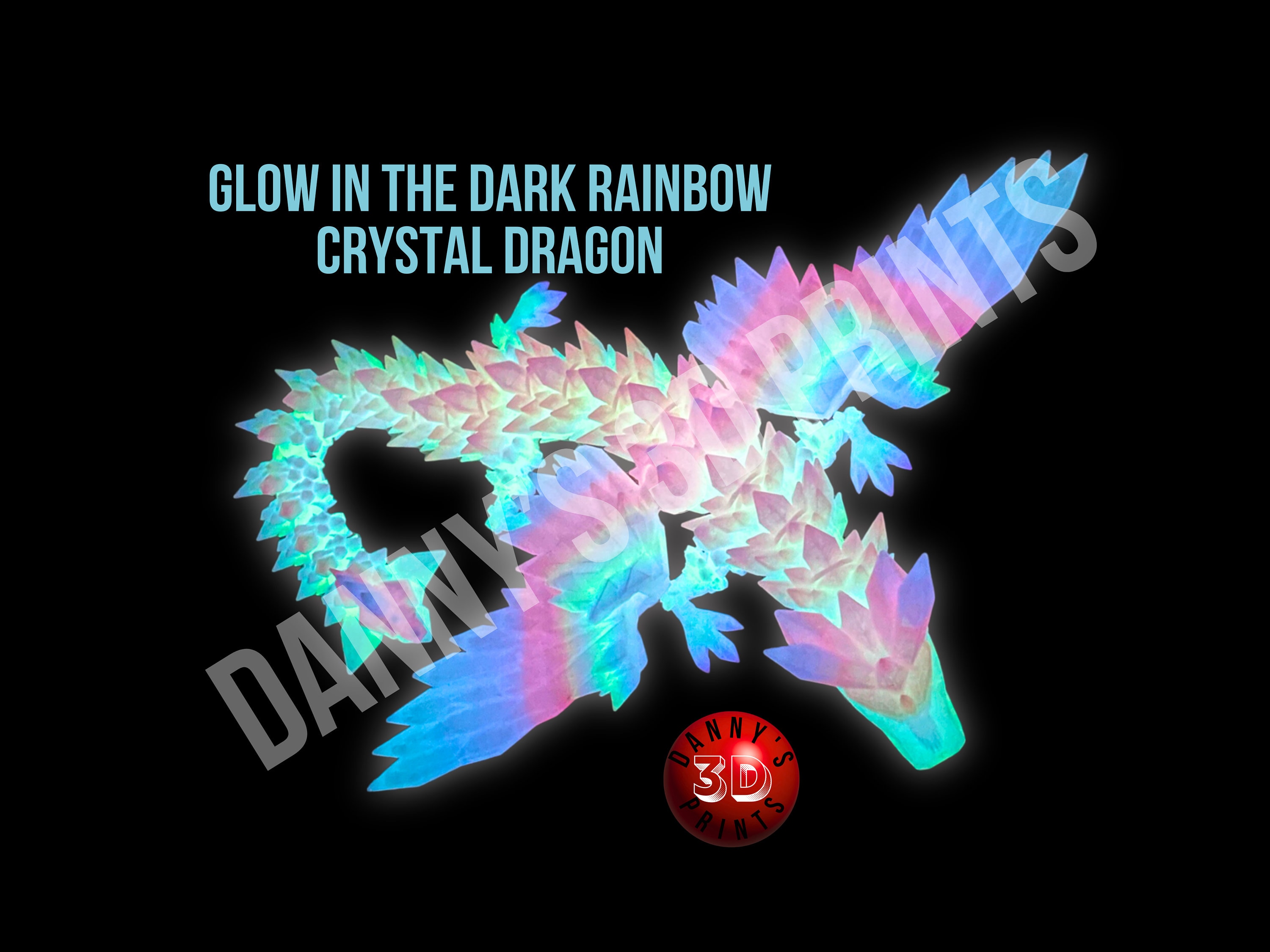 Glow Dragon Necklace, Glowing Crystal, Glow in the Dark Jewelry, Men's or  Women's, Sci Fi Jewelry, Unique Geek Gift for Dragon Lover