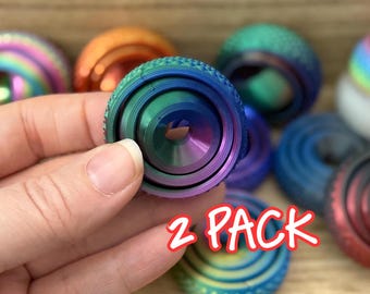 Juguete antiestrés Gyro Spinner impreso en 3D en colores personalizados - Paquete de 2