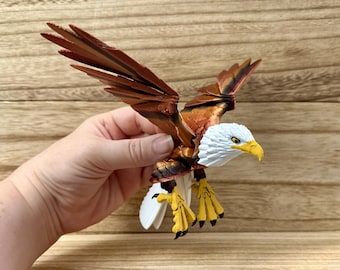 Hand Painted 3D Printed Bald Eagle