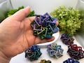 3D Printed Fidget Interlocking Cubes, Custom Color Iridescent Dual or Tri-Color