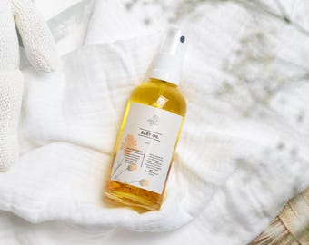 Óleo de Calêndula Orgânico para Bebês: Óleo de Massagem Natural para Pele Sensível