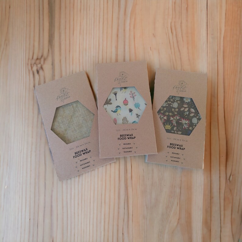 Beeswax Food Wraps Handmade Traditional Nontoxic Natural Sustainable