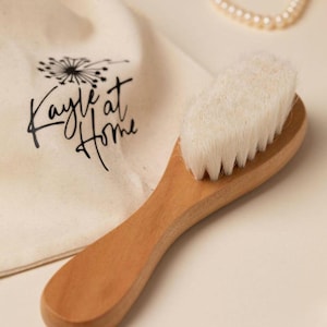 Kayle at Home facial dry brush with soft bristles, designed for gentle exfoliation and skin rejuvenation