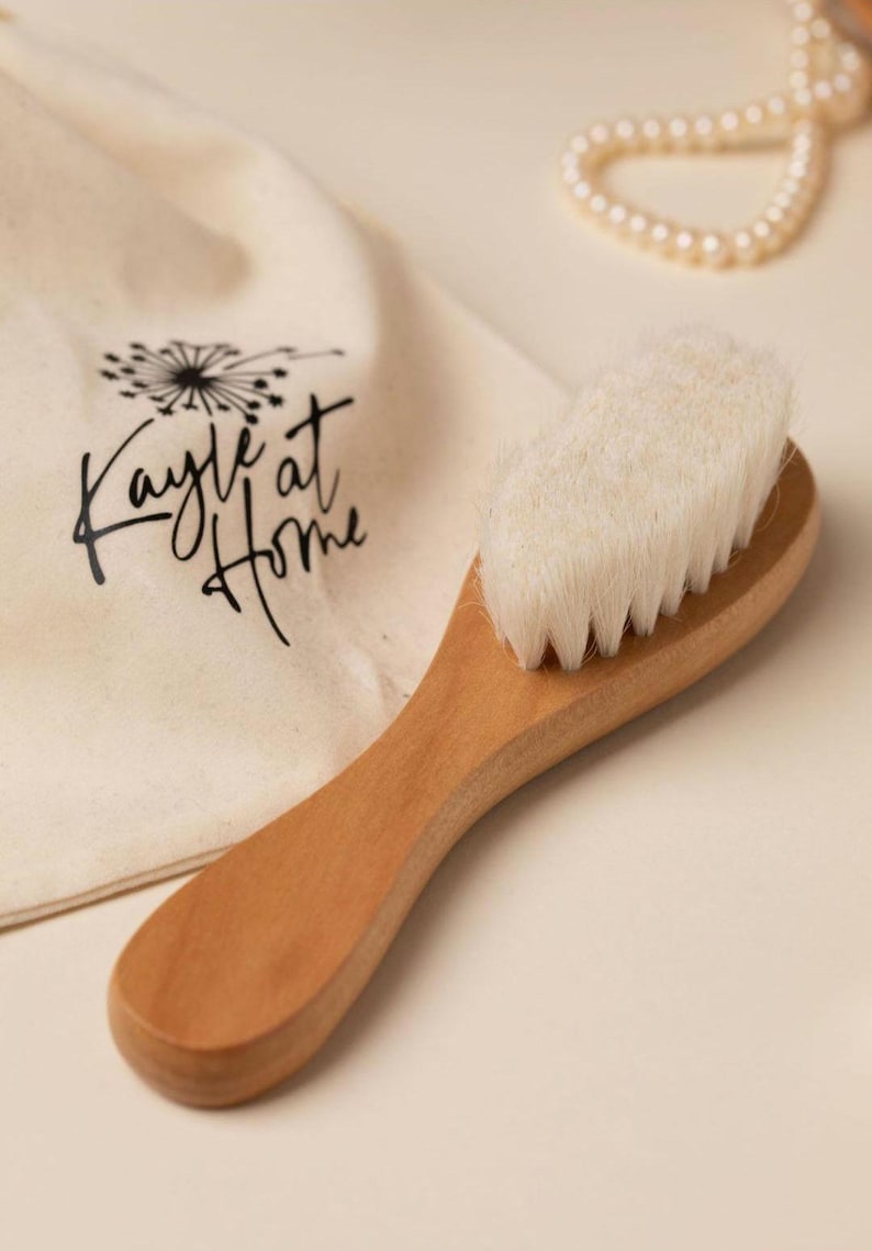 Kayle at Home facial dry brush with soft bristles, designed for gentle exfoliation and skin rejuvenation