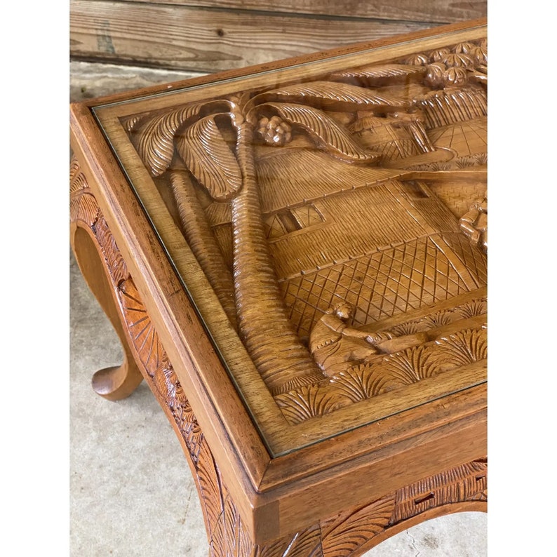 2023 Special Sale Coffee Table Woodencarved Coffee Table Etsy