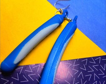 Kolczyki w kształcie kajaka Cooter: zabawny prezent dla pielęgniarki wydrukowany w 3D