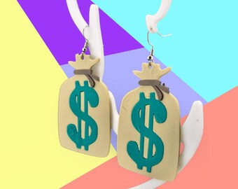Payday Jewelry: Fun Money Bags Earrings for Every Occasion