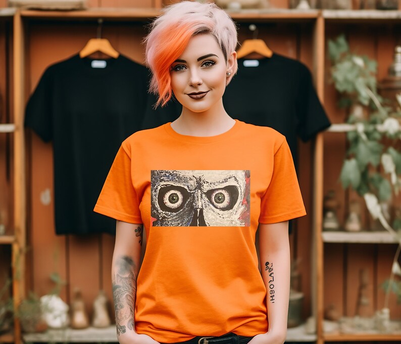 Ayesha Creepy Eyeball Fitted T-shirt main image 1