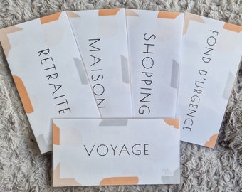 Enveloppe budget plastifiée + tracker - Format A6 - Camouflage