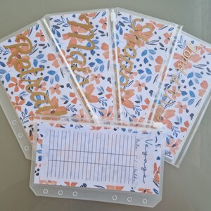 Enveloppe ZIP + tracker + étiquette - Format A6 - Petite Fleur