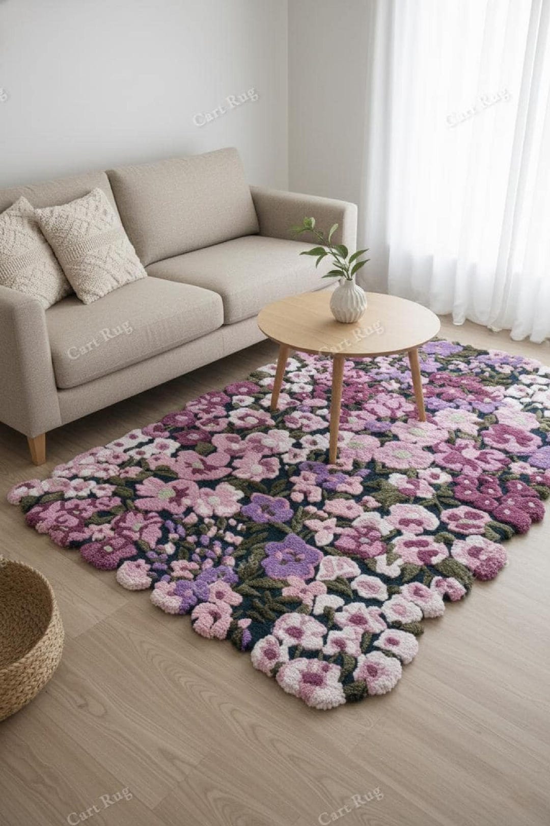 Multicolor Tufted Garden Bloom Rug | Colorful Floral Area Rug | Vibrant ...