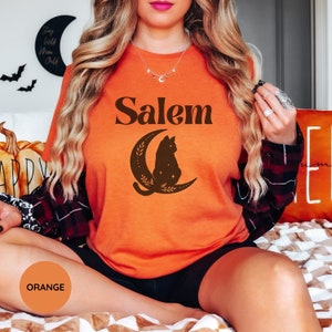 Salem Massachusetts Tshirt Halloween Witch Shirt Womens Halloween Shirt Salem Est 1692 Salem Halloween Gift Shirt Salem MA Halloween