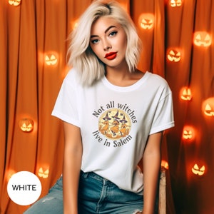 Salem Massachusetts Tshirt Halloween Witch Shirt Womens Halloween Shirt Salem Est 1692 Salem Halloween Gift Shirt Salem MA Halloween