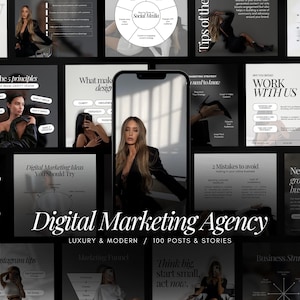 Digital Marketing Agency Templates | Marketing Agency  Post Templates | Social Media Coach Instagram Templates | Social Media Manager Brand