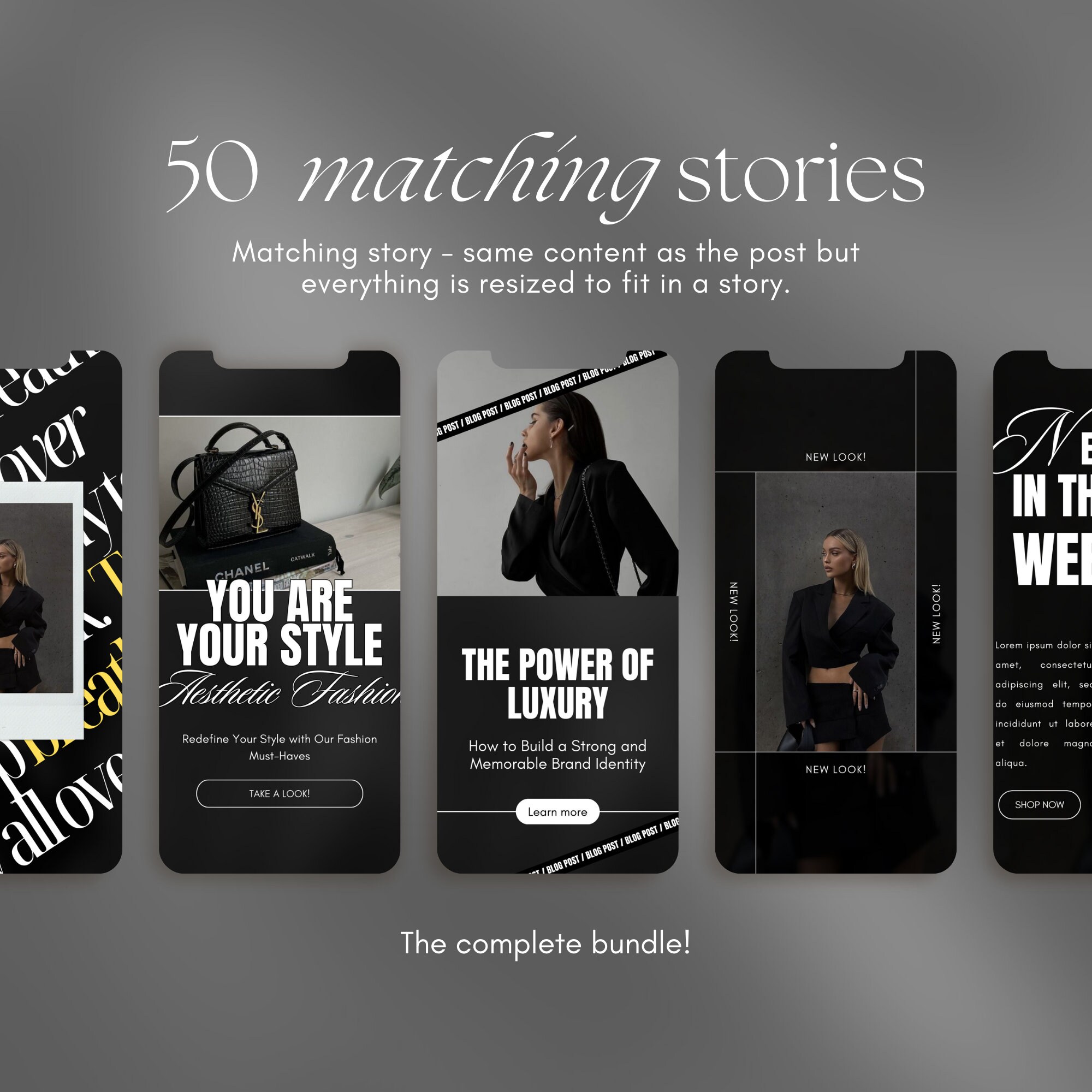 100 Luxury Coach Instagram Templates Black Luxury Templates Bold Modern ...