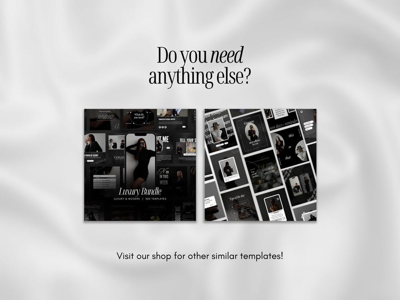 Luxury Bold Instagram Templates | Black Luxury Templates | Bold Modern ...