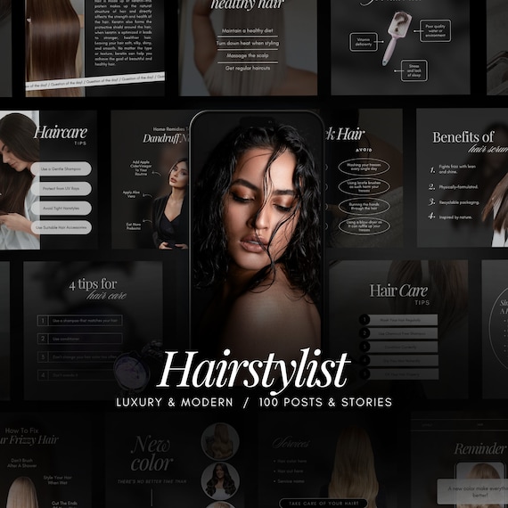 Hair Instagram Templates | Hairstylist Instagram Post | Hair Designer Instagram | Hair Salon | Hair Branding | Beauty Salon Templates