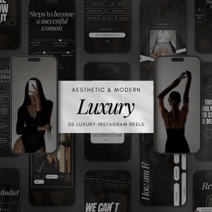 Luxury Instagram Reels Templates | Marketing Instagram Reels Templates | Luxury Stories Template | Aesthetic Reels Marketing Agency Business