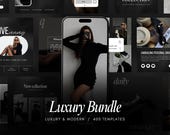 Luxury Instagram Bundle Templates, Social Media Templates, Aesthetic Instagram,  Minimal & Luxury Instagram Templates, Luxury Bundle Post
