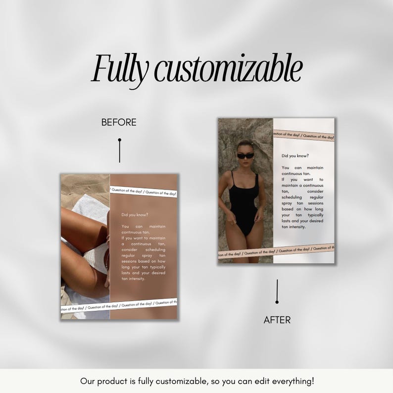 Spray Tan Posts 100 Luxury Spray Tan Instagram Templates | Spray Tanning Posts | Spray ...