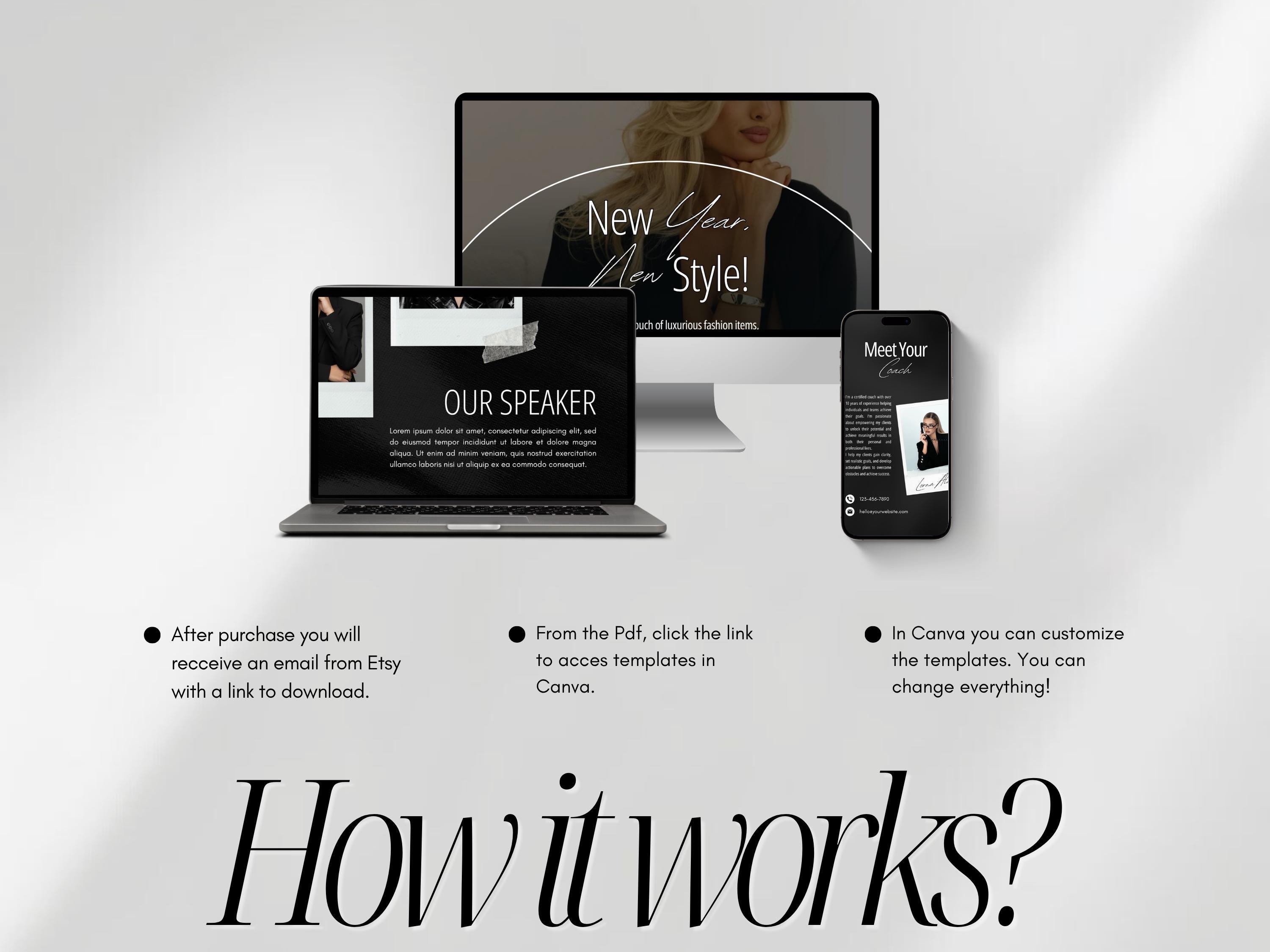 Luxury Bold Instagram Templates | Black Luxury Templates | Bold Modern ...