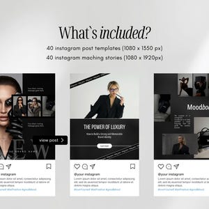 Luxury Bold Instagram Templates | Black Luxury Templates | Bold Modern ...