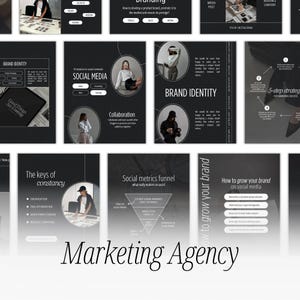 Marketing Agency Post Templates | Marketing Agency Instagram Templates | Social Media Coach Stories Templates | Social Media Manager Post
