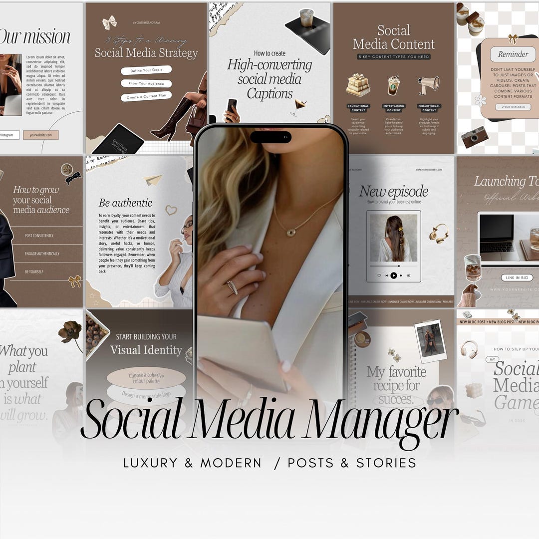 Social Media Manager Instagram Templates | Digital Marketing Stories ...