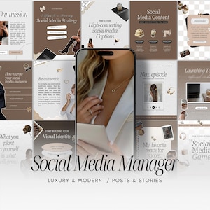 Social Media Manager Instagram Templates | Digital Marketing Stories | Marketing Agency Post | Business Coach | Social Media Marketing