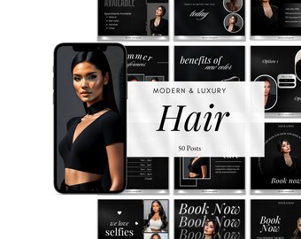 Hairstylist Instagram Templates Hair Salon Haircare Posts - Etsy