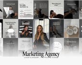 Digital Marketing Agency Templates | Marketing Agency Post Templates | Social Media Coach Instagram Templates | Social Media Manager Brand