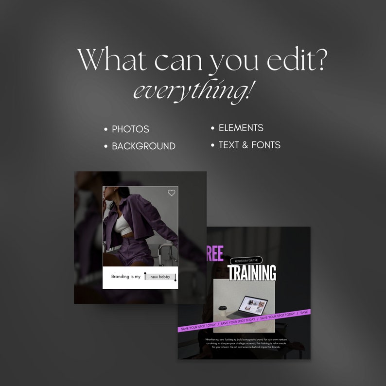 100 Social Media Marketing Instagram Templates Social Media Manager