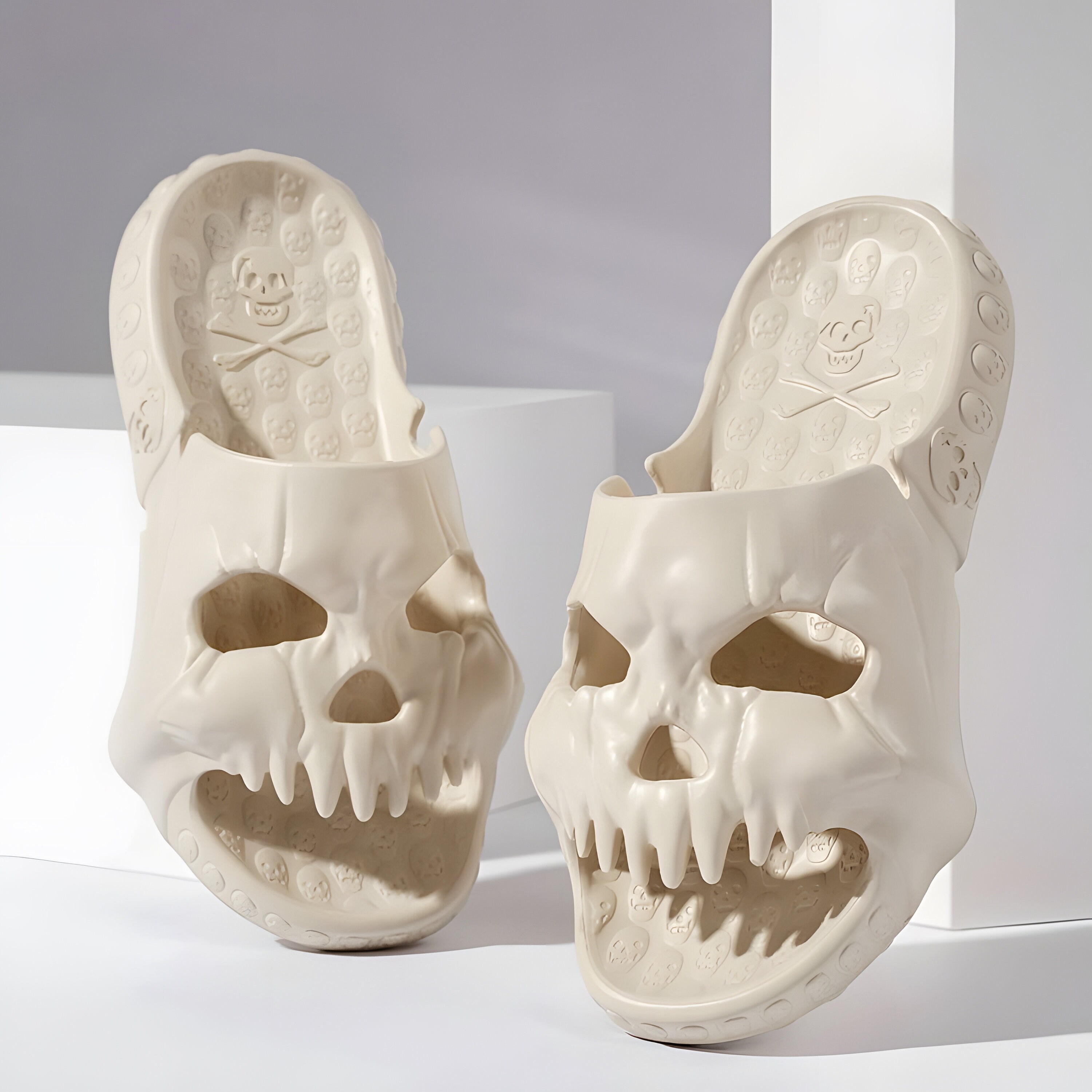 Skull Flip Flops - Etsy