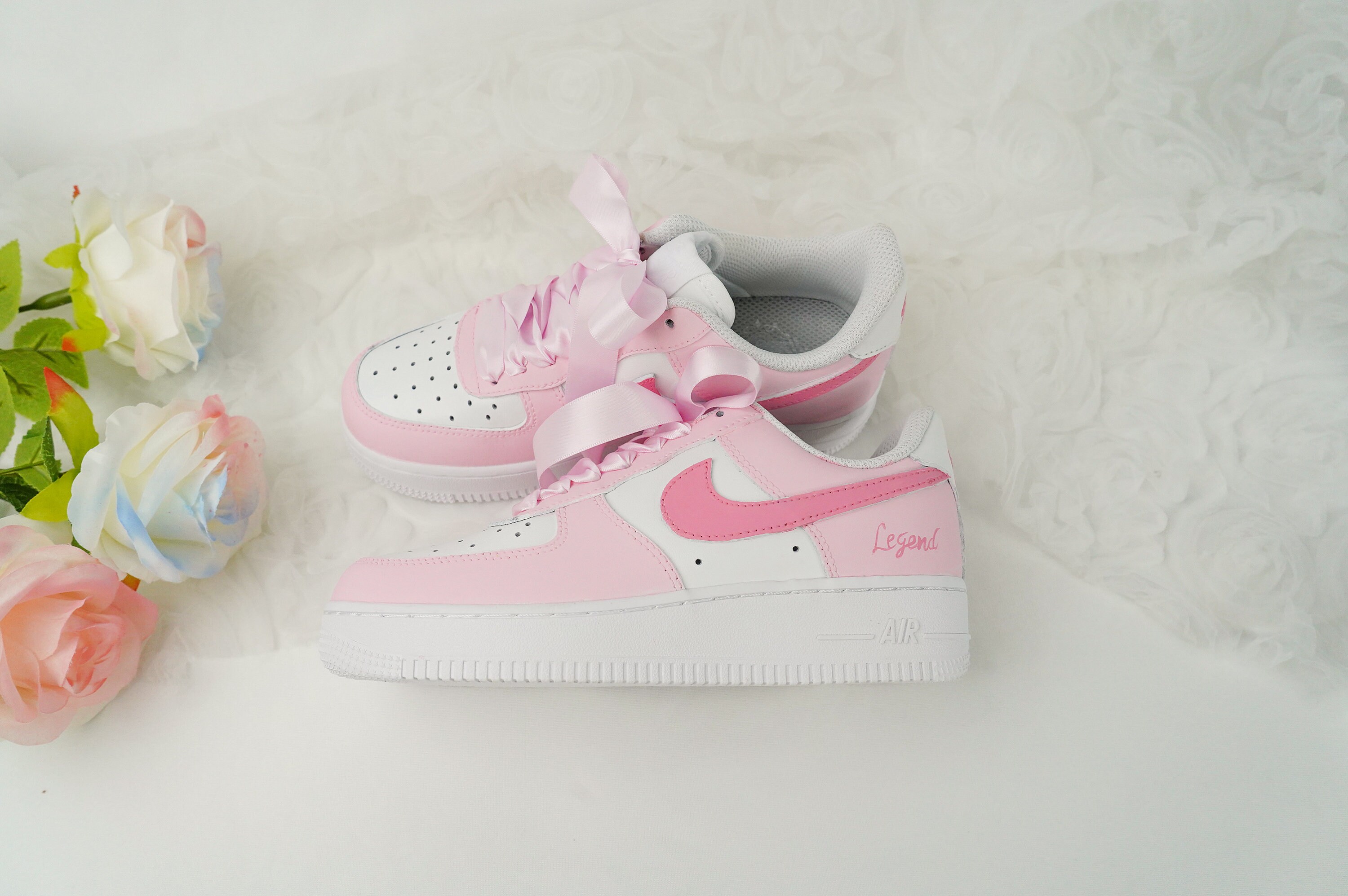 custom pink af1