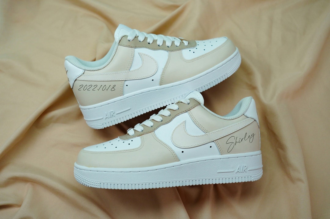 custom air force 1 tan