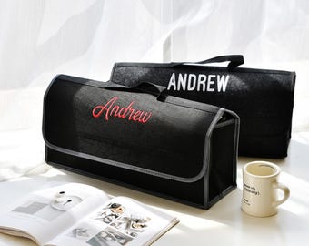 Personalized and customizable car trunk organizer bags. Suitable gifts for Father's Day and Groomsman