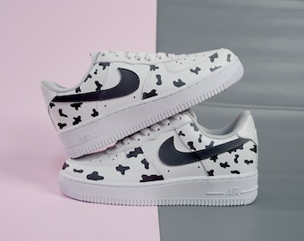 Benutzerdefinierte Kuhmuster Benutzerdefinierte Air Force 1, handbemalte benutzerdefinierte AF1-Turnschuhe, die Air Force 1, passen Sie das AF1s Geschenk an, Geburtstagshochzeitsgeschenk