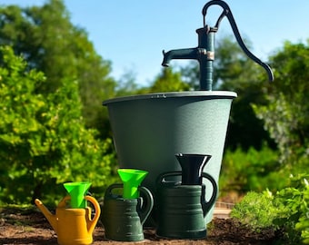 Watering can funnel for 10l/5l/3l watering cans / Garden accessory for summer / Practical filling aid for garden enthusiasts / Green / Black / White