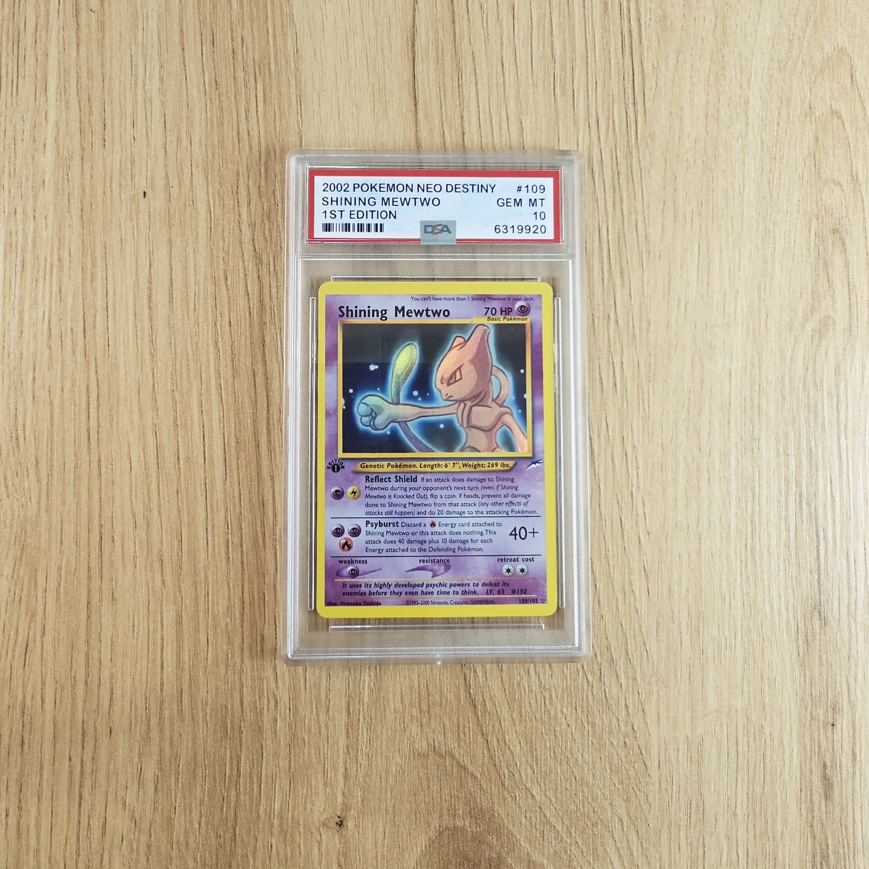 Shining Mewtwo 1st Edition Neo Genesis (Holo) - Pokémon Card Proxy