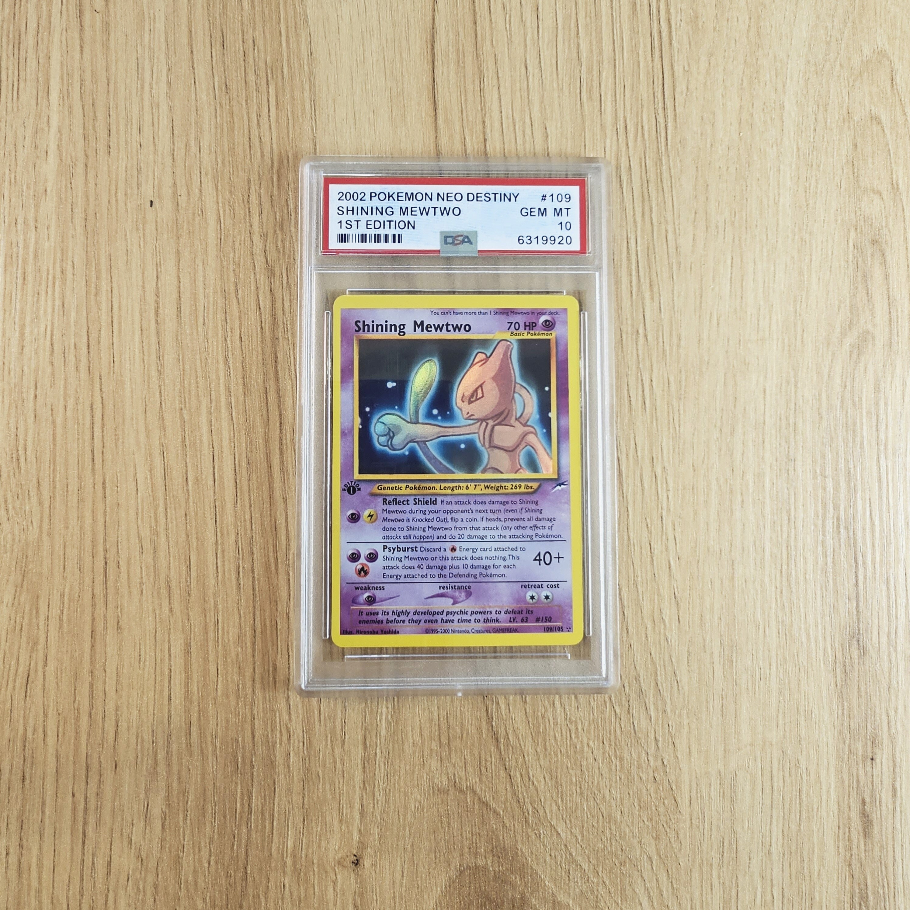 Shining Mewtwo 1st Edition Neo Genesis (Holo) - Pokémon Card Proxy