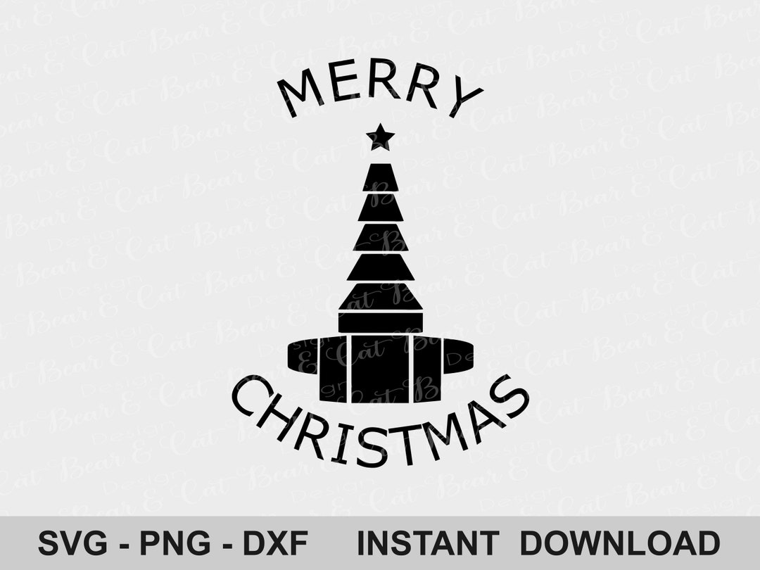 Merry Christmas With O2 Christmas Tree Instant Download, Oxygen