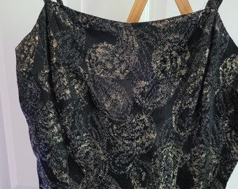 Black and Gold Dress - Etsy
